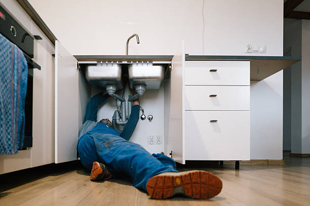 Professional Drain Cleaning technician working in Rockland, MA